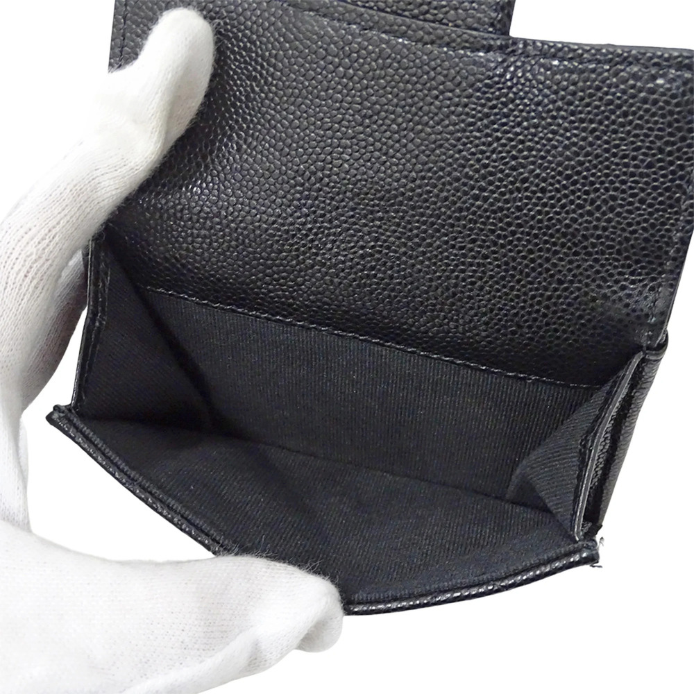 CHANEL Authentic Black Caviar Leather Wallet - Picture 7 of 10